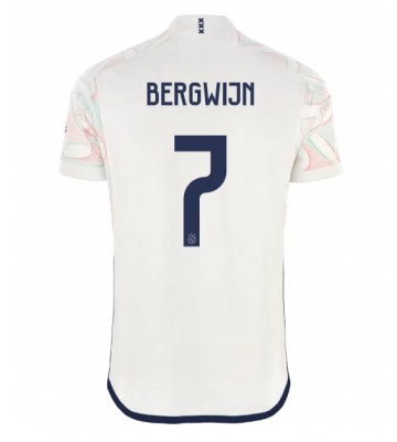 Lacne Muži Futbalové dres Ajax Steven Bergwijn #7 2023-24 Krátky Rukáv - Preč